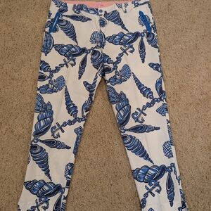 Lilly Pulitzer Women's Pants Size 16 Summer Beach Wear 100% Cotton